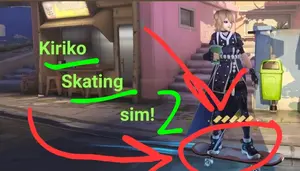 Kiriko Skateboard sim 2! Ultimate Emote simulator!