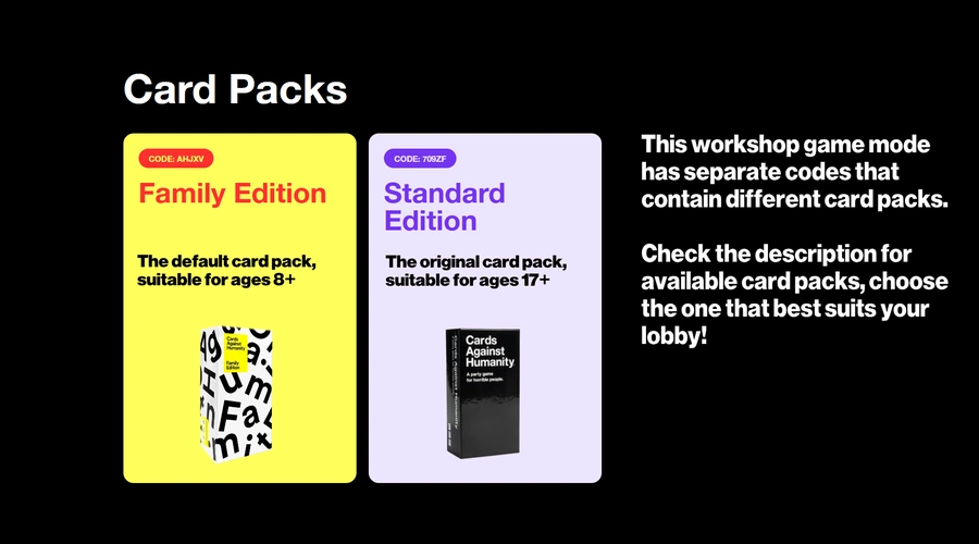 Enable chat for everyone cards against humanity