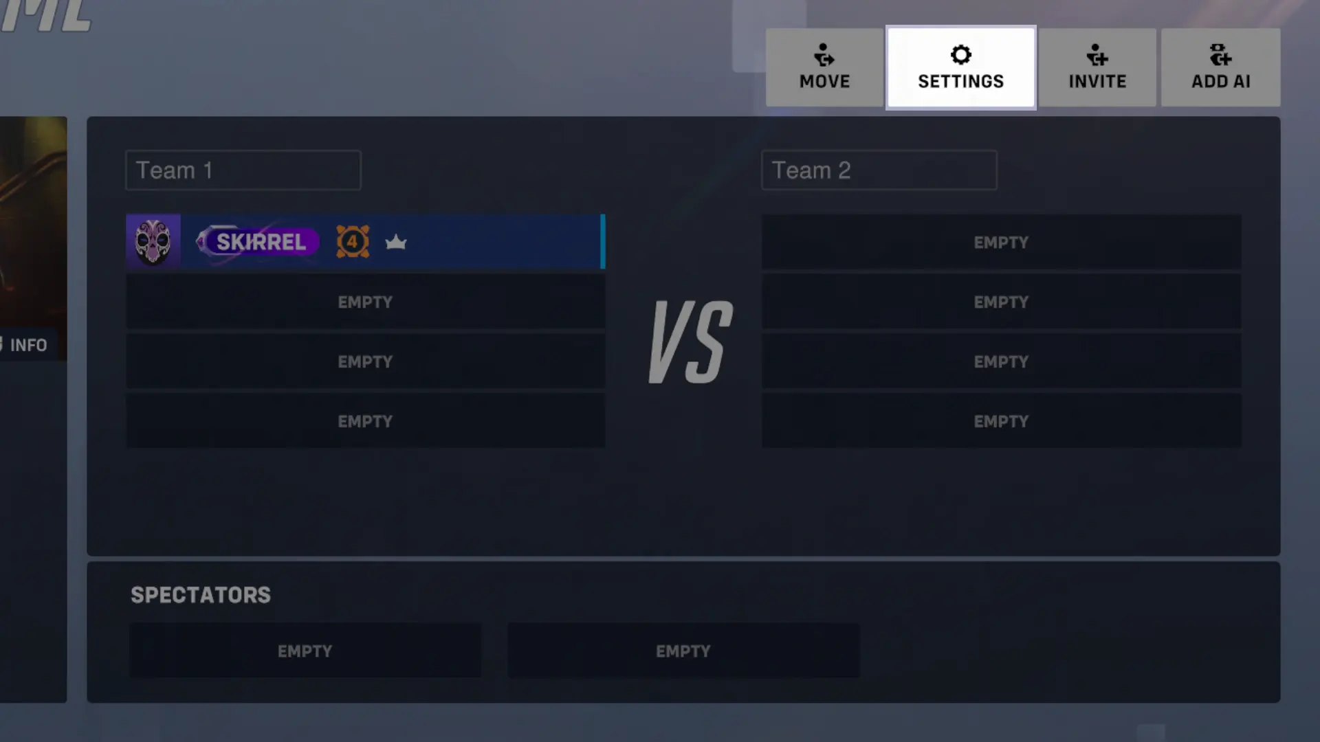 Custom Game Lobby