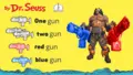 ONE GUN TWO GUN RED GUN BLUE GUN