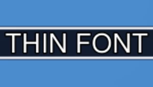 Thin font for console workshoppers - Force the thin font in your strings