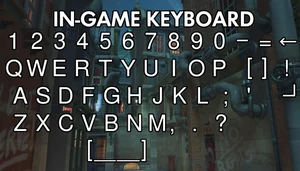 An In-Game Keyboard