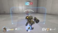 Reinhardt holds bastion like a gun