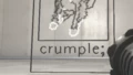 Crumple; (wither and die)