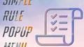 Light weight customizable pop up list