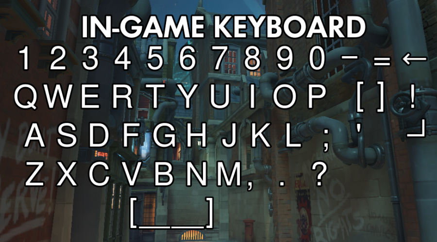An In Game Keyboard Workshop Codes