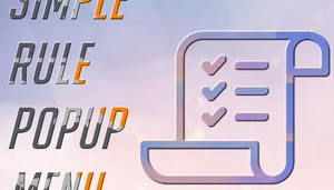 Light weight customizable pop up list